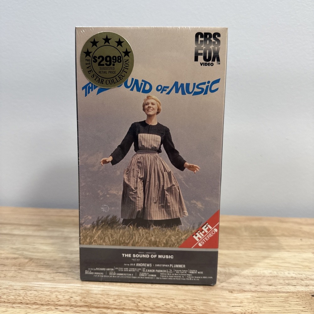 The Sound of Music VHS 2-Tape Set 1986 CBS FOX Video NEW Sealed Hi-Fi Vintage